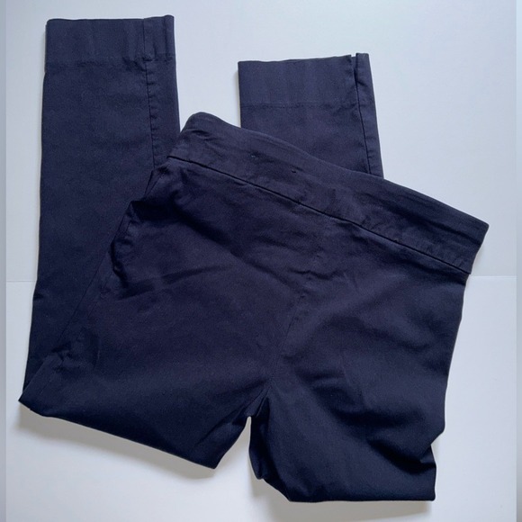 Rafaella Woman's Navy Chinos Stretch Pull On Pants Sz 10 - Picture 8 of 11